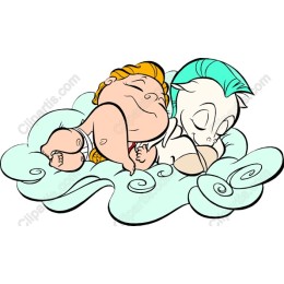 Dreamy Baby and Horse Cloud