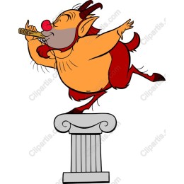 Whimsical Satyr Dancing