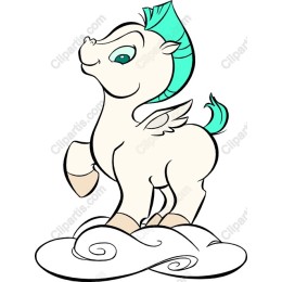 Whimsical Winged Pony