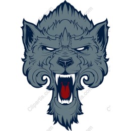 Fierce Wolf Head