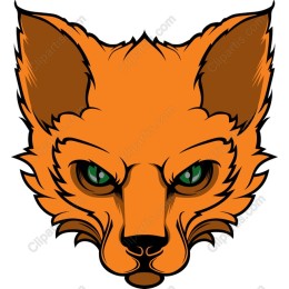 Orange Fox Head