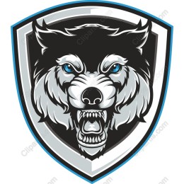 Fierce Wolf Head
