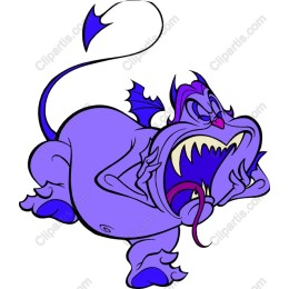 Whimsical Purple Monster