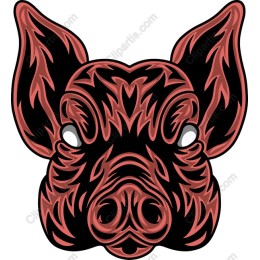 Intricate Pig Head