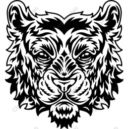 Fierce Lion Head