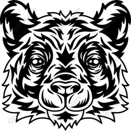 Intricate Bear Face