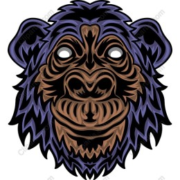Stylized Gorilla Head