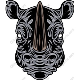 Majestic Rhinoceros Head
