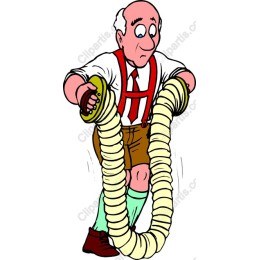 Whimsical Character with Coiled Item