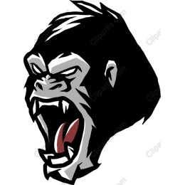 Fierce Roaring Gorilla
