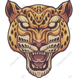 Fierce Leopard Head