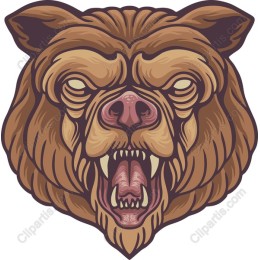 Fierce Bear Head