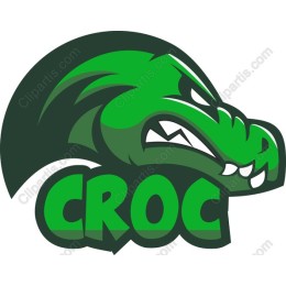 Fierce Green Crocodile