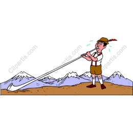 Alpine Horn Player