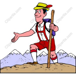 Cheerful Hiker
