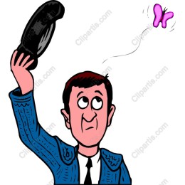 Whimsical Hat Tipping Character