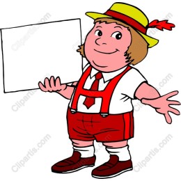 Cheerful Boy with Blank Sign