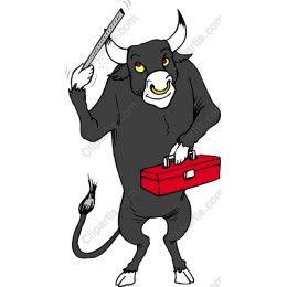 Bull with Toolbox