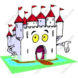Cheerful Castle Cartoon