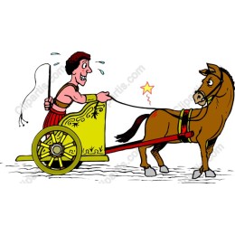Vibrant Charioteer and Horse