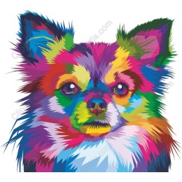 Colorful Chihuahua Pop Art