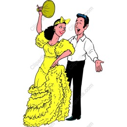 Joyful Dancing Couple