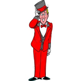 Dapper Gentleman in Red