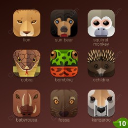Wildlife Icon Set