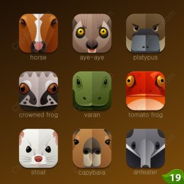Wildlife Wonders: Animal Icons Collection