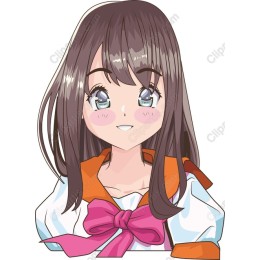 Cheerful Anime Girl Character