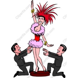 Vibrant Stage Performer