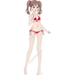 Charming Summer Vibes: Red Bikini