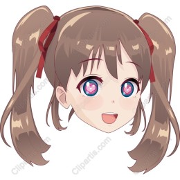 Charming Animated Character Face