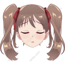 Charming Anime Pigtail Character