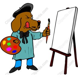 Whimsical Dog Artist