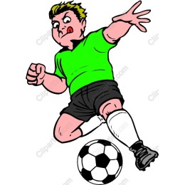 Energetic Football Player