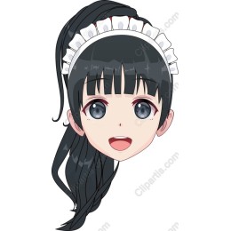 Cheerful Maid Character