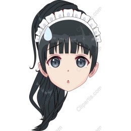 Anime Maid with Sassy Expression