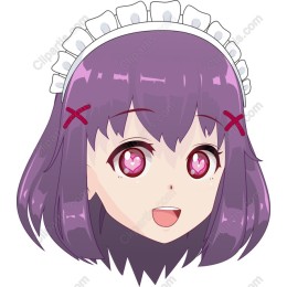Anime Heart Eyes Character