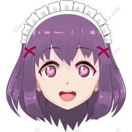 Cute Anime Character with Heart Eyes