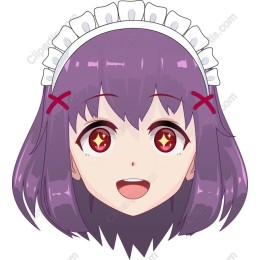 Charming Purple-Haired Character