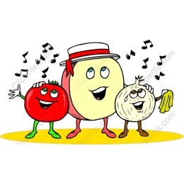 Cheerful Vegetable Trio