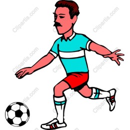 Vibrant Soccer Player