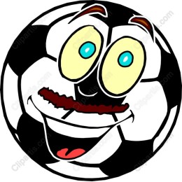 Cheerful Smiling Soccer Ball
