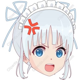 Expressive Blue-Eyed Character