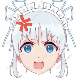 Angry Kawaii Anime Character
