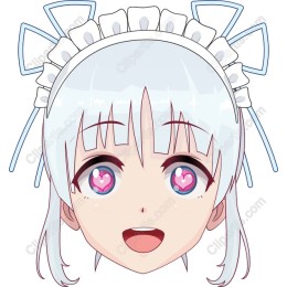 Cheerful Heart-Eyed Character