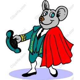 Dapper Mouse with Red Cape