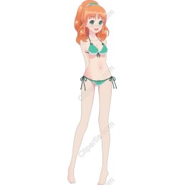 Cheerful Bikini Character