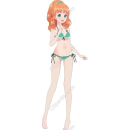 Sunny Beach Character in Turquoise Bikini